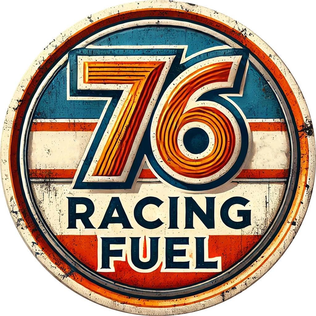 Vintage Metal Tin Sign xin Round Aluminum Wall Art Racing Fuel Decor Windproof Waterproof