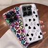 Oil Painting Love Hearts Pattern Case For Xiaomi Redmi Note 15 Pro 4G Funda Redmi Note 14 13 Pro 5G Clear Silicone Soft Cover