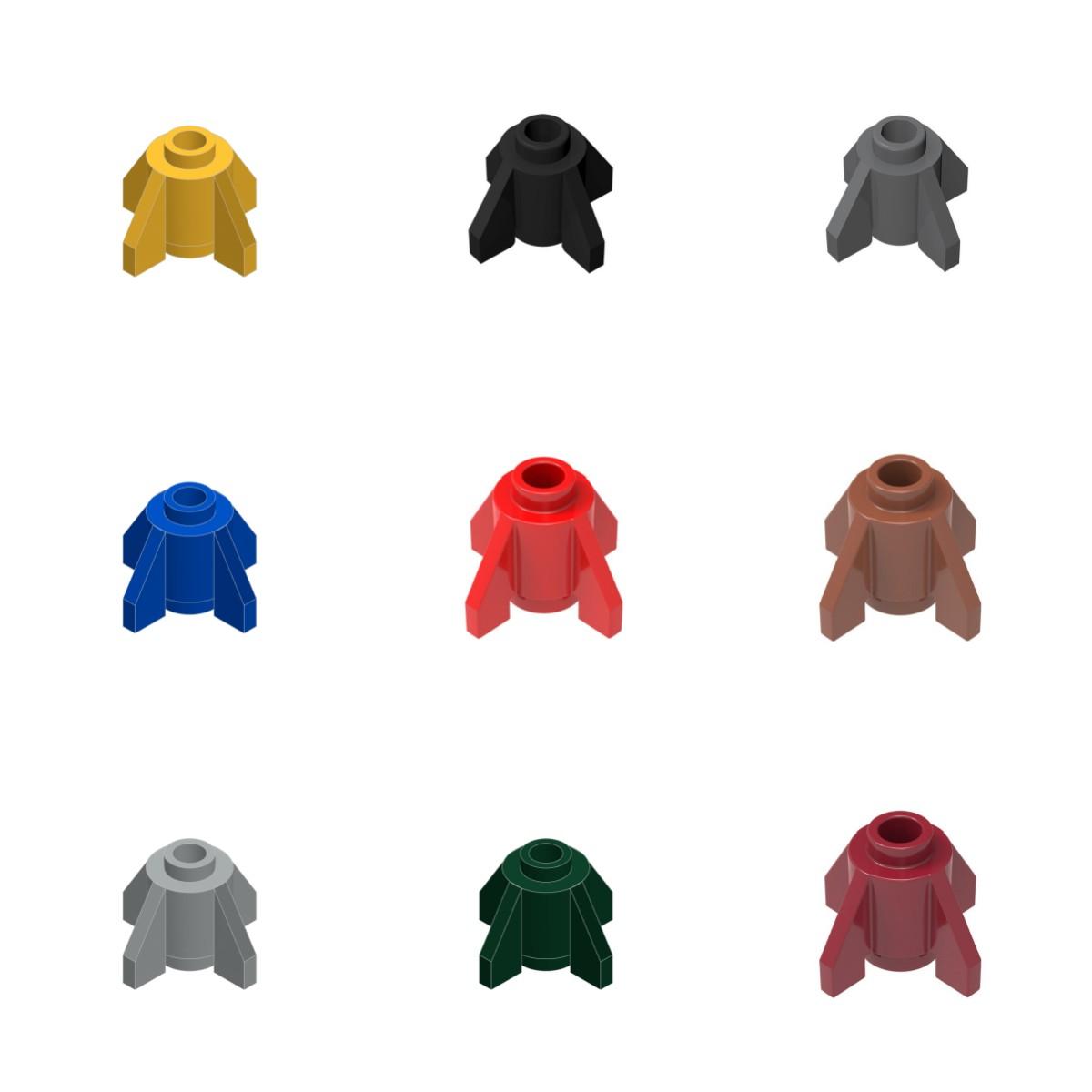 

10pcs 4588 Rocket Tail Round 1 x 1 with Fins Building Blocks Loose Parts Compatible with Bricks DIY Assembly Toy 10Pcs