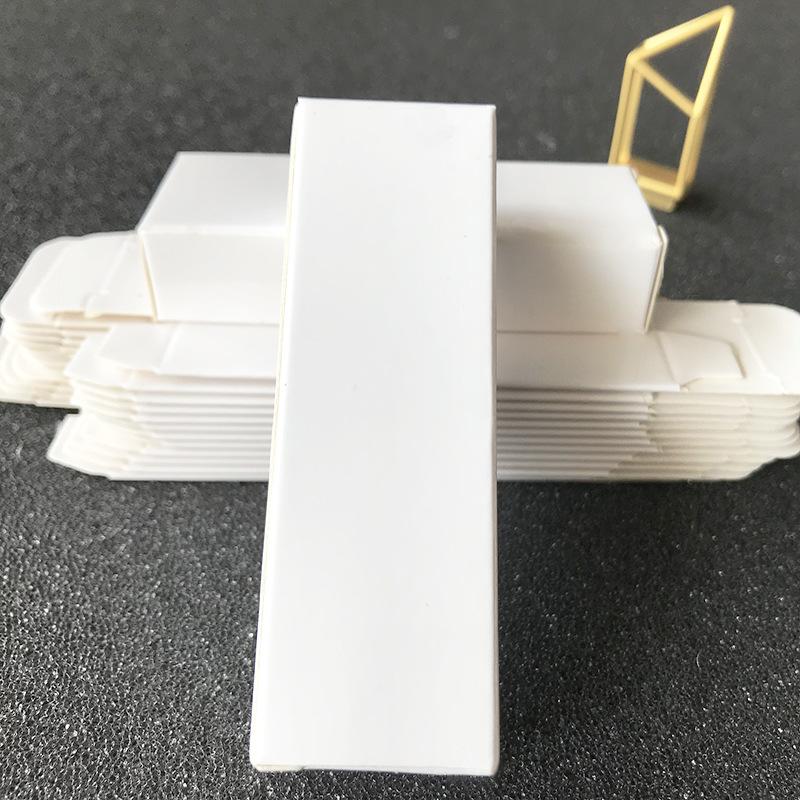 

White Rectangular Cardboard Box Jewelry Lipstick Perfume Box Handmade Soap Aromatherapy Gift Multi-purpose Packaging Case Cosmetic Product Boxes 4x2.5x1.5cm 100pcs