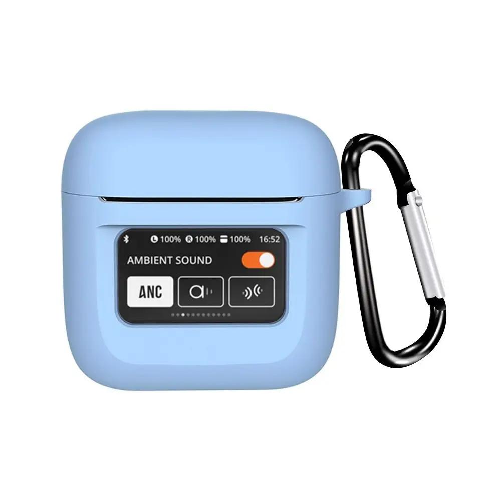 Colorful Soft Silicone Wireless Earbuds Case for JBL Tour Pro 2 Anti-dust Waterproof Earphone Protector Shell for JBL Tour Pro 2