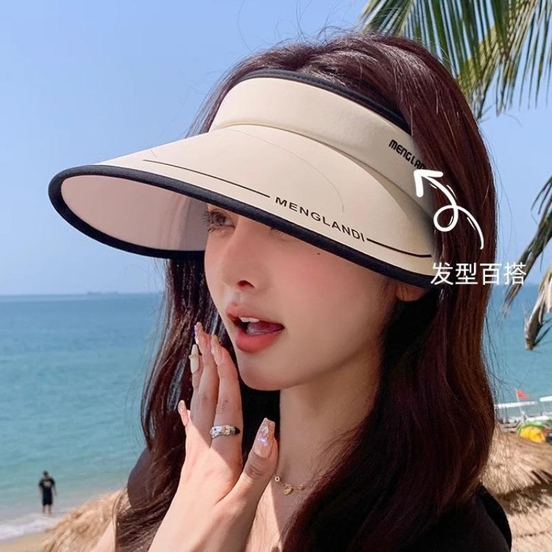 New empty top sunscreen hat women's anti-purple line summer ice silk sun hat cycling big brim sun hat