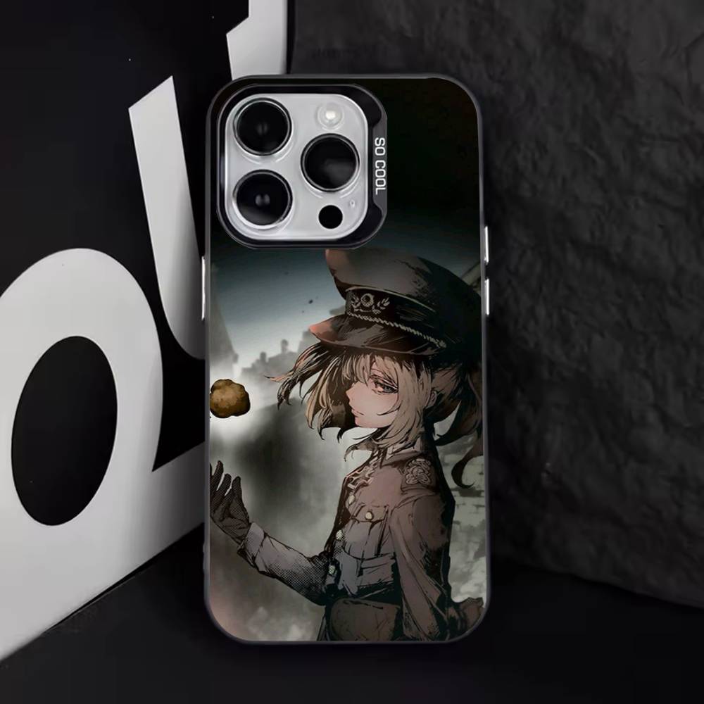 Saga of Tanya the Evil Phone Case For iPhone 16,15,14,13,12,11,8,7,Pro,Max,Plus,Mini,XS,SE Anti Fall Black Matte Hard