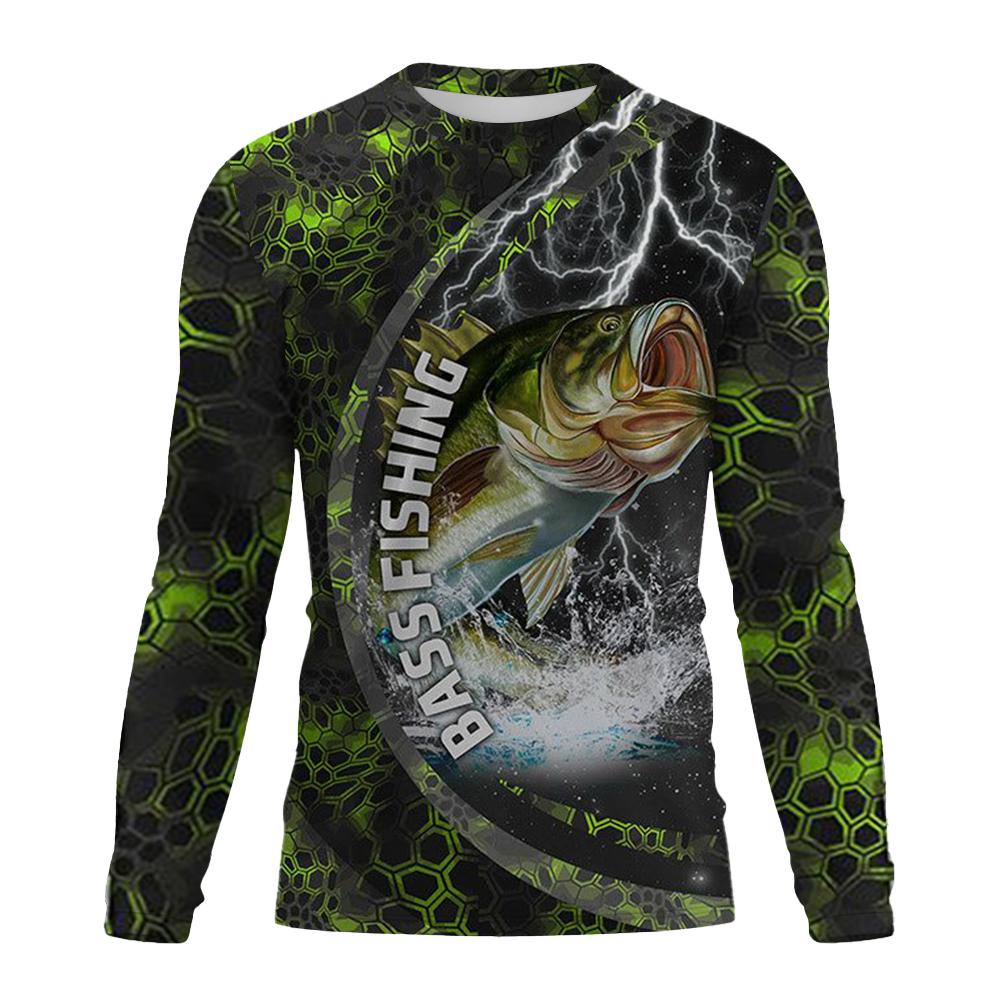 Fishing Shirts Men's T-Shirts Long Sleeve Mens Clothes Autumn Streetwear Crew Neck Pullovers Mens T Shirt Casual Men Clothing