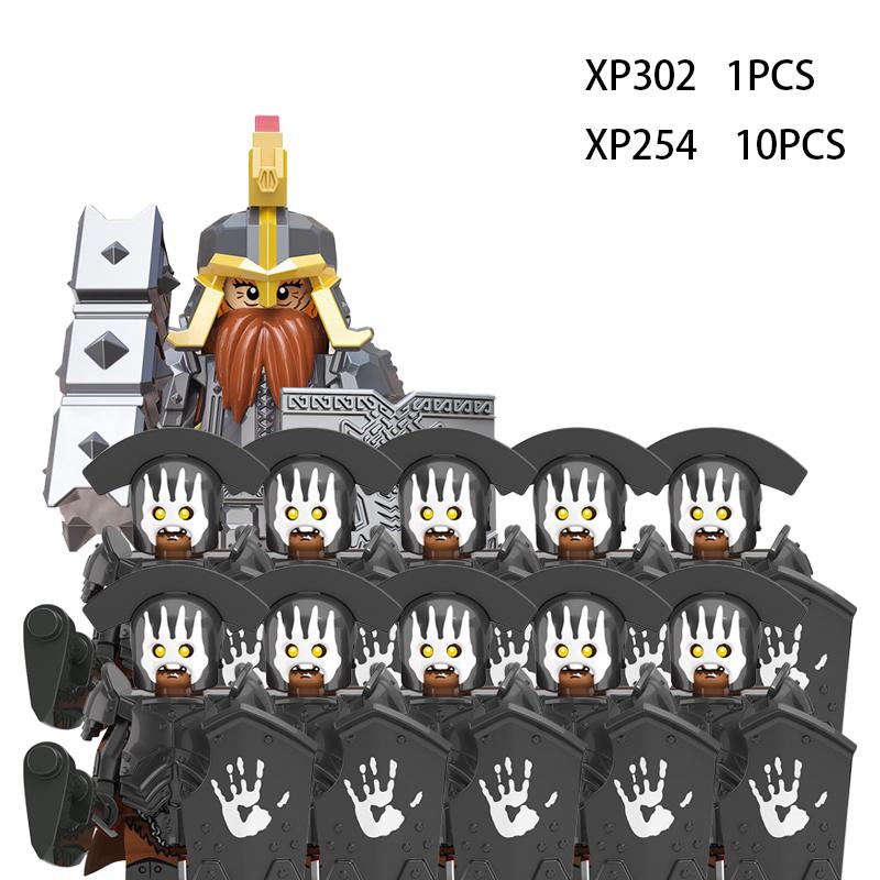 Soldados Élficos Medievais de Rohan Guarda Exército lotr Figuras de Ação Mini Blocos Boneca Montar Blocos de Construção MOC DIY Brinquedos para presentes de criança