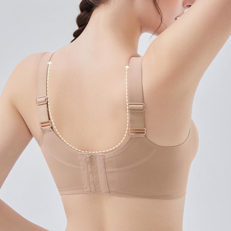 No Trace Bra Women's Strapless Bra Women's Breast Collection Accessory Anti Sagging Large Size No Steel Ring Full Cup Bra