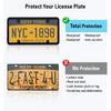 2 Pack Universal License Plate Frame