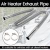 120cm Car Heater Exhaust Pipe Air Diesel Parking Heater Exhaust Hose Line Stainless Steel Flexible Fuel Tank Diesel Gas Vent