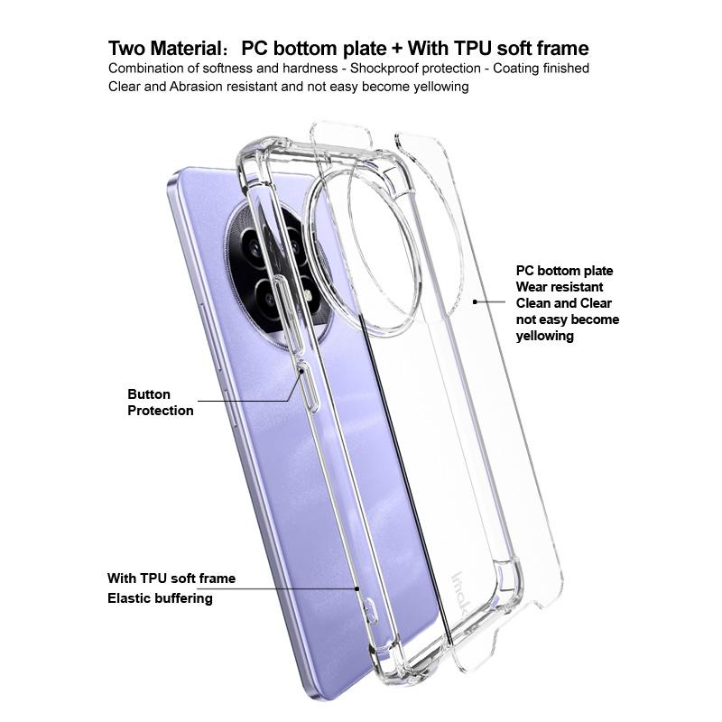 IMAK Pentru Realme 13 Pro 5G (Global)/13 Pro+ 5G (Global) Husă PC+TPU Antishoc Transparentă pentru Telefon