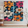 European and American Wind Flowers and Butterflies Kitchen Curtains for Living Room Decoration Home Interior Curtains Blackout