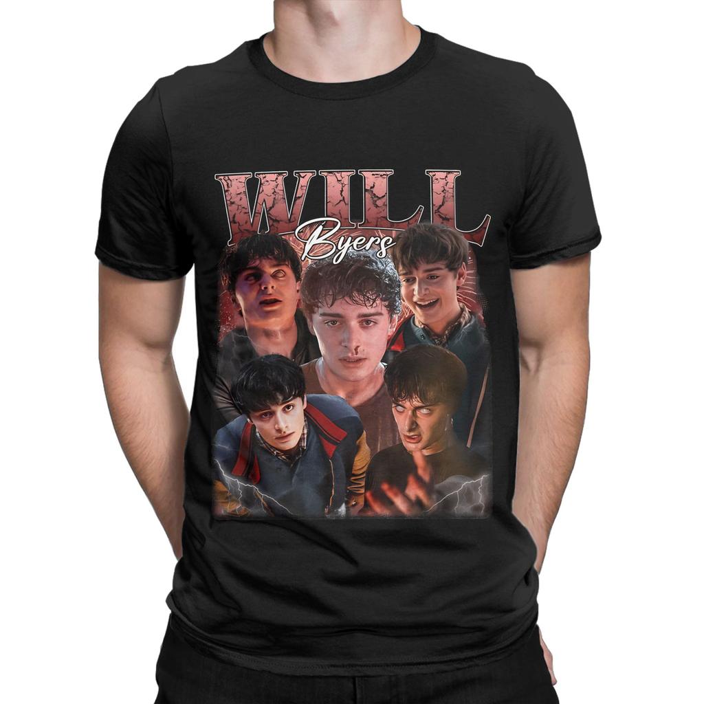 Men Women Printed Will Byers  T Shirt Tee 100% Cotton  T-shirts Clothing