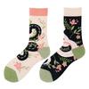 Asymmetric Colorful Christmas Cotton Socks for Couples