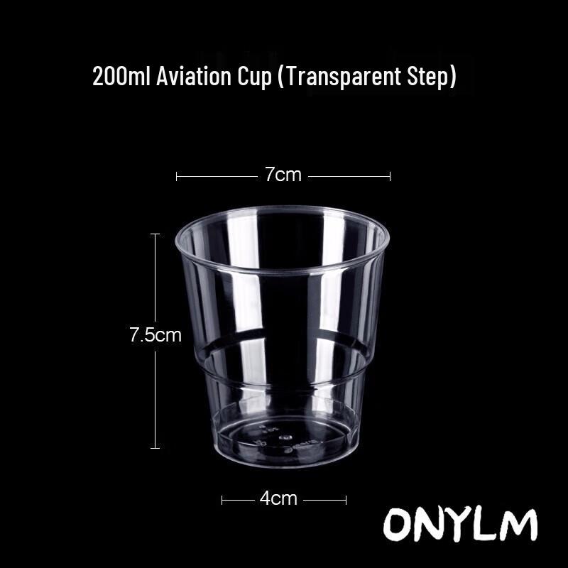 

ONYLM 200ml Transparent Hard Plastic Disposable Cups (1000 Count)