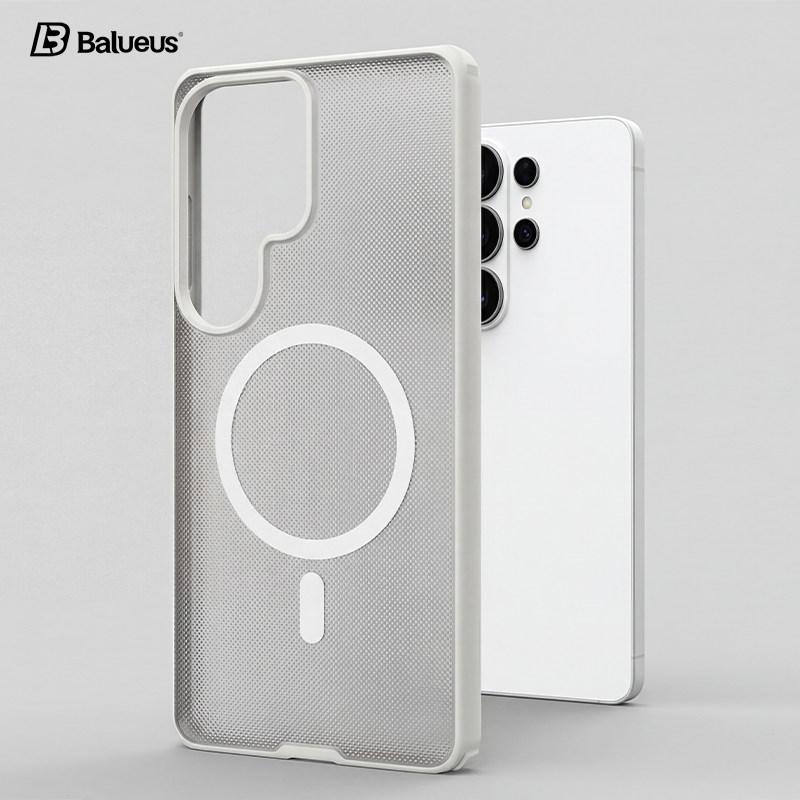 Hülle Für Samsung Galaxy S26 Ultra S25 S24 Für MagSafe Magnetisch Mattes Partikel Transparentes Acryl Hautgefühl Harte Rückseite