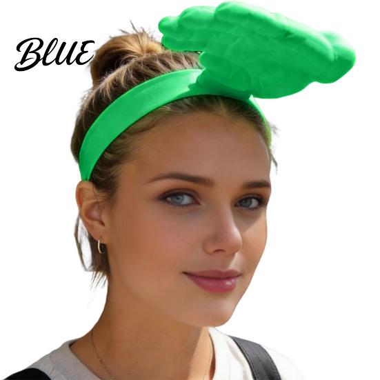 Summer Sun Hat 3D Printed Head-Mounted Visor UV Protection Ergonomic Hands-free Palm Design Wearable Head Mount Shade Cap with Open Frame Breathable