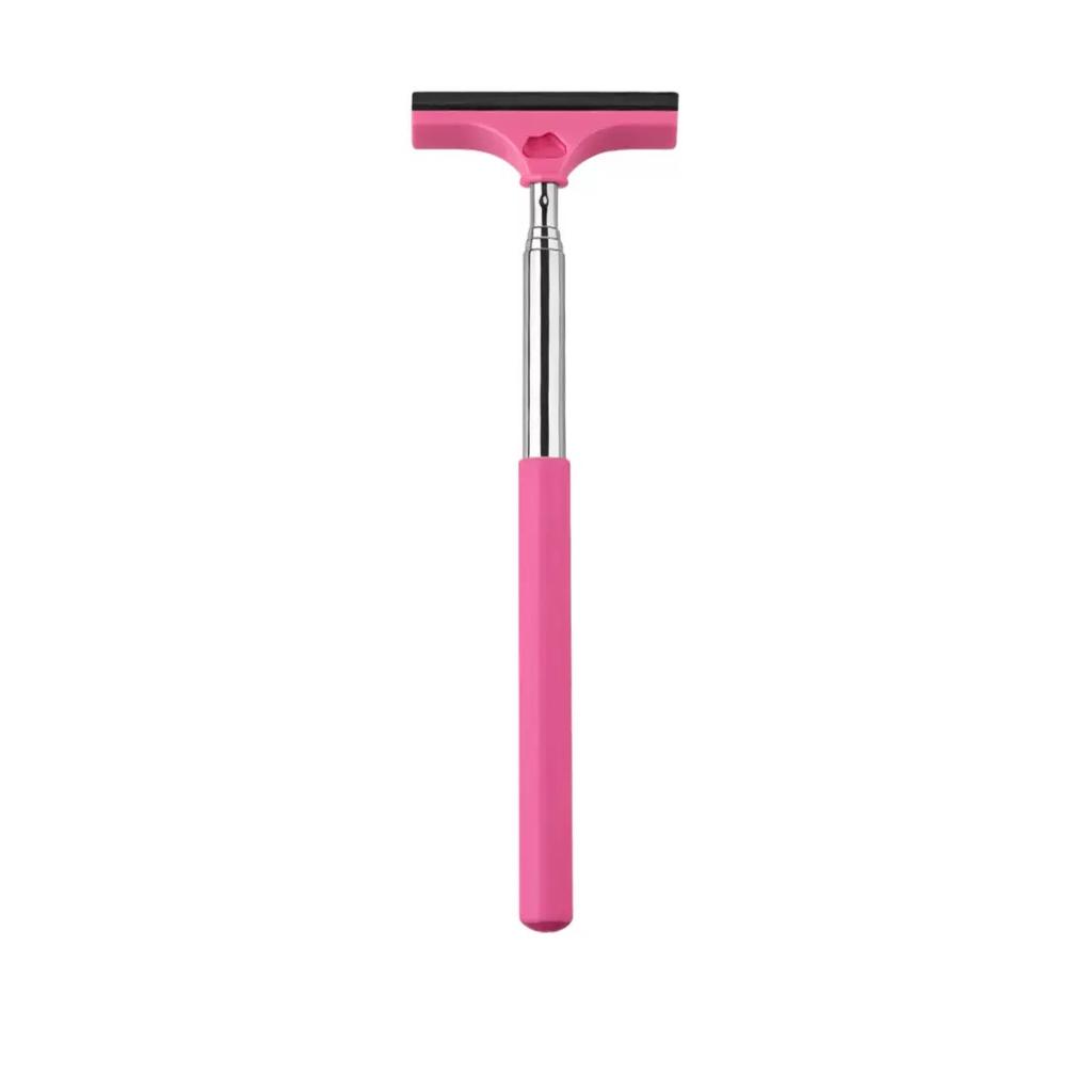 Retractable Car Rearview Mirror Wiper Cleaning Brush Tool, Extendable Long Handle for Windshield Side Window Sunroof Auto Accessories