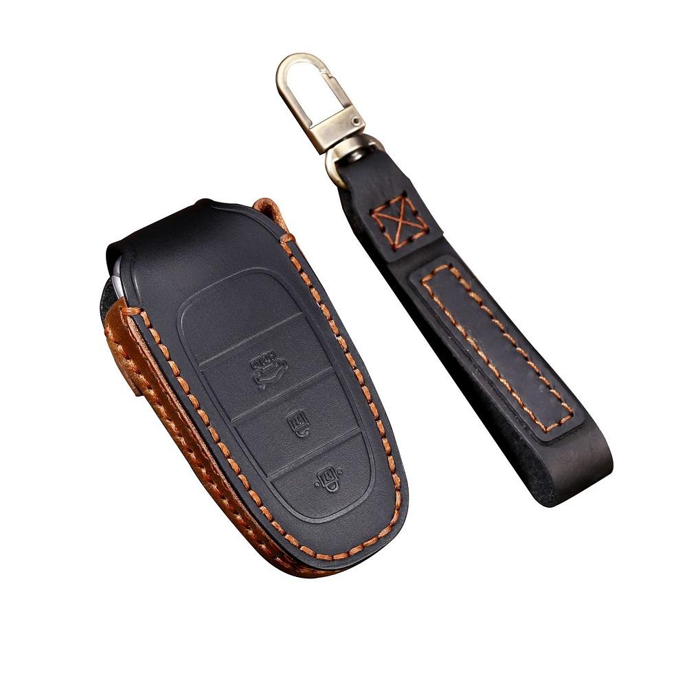 Leather Car Key Case Key Cover For Hyundai Tucson Nx4 Car Key Case Protection