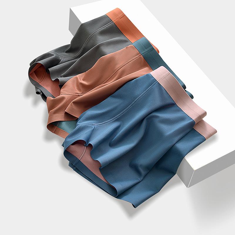 Men's Underwear Seamless Flat Corner Pants Comfortable Four Corner Pants Men's Underwear