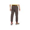 Nike Solid Color Logo Print Elastic Cuff Joggers With Breathable Mesh Lining Men Casual Pants Brown CV0661-220