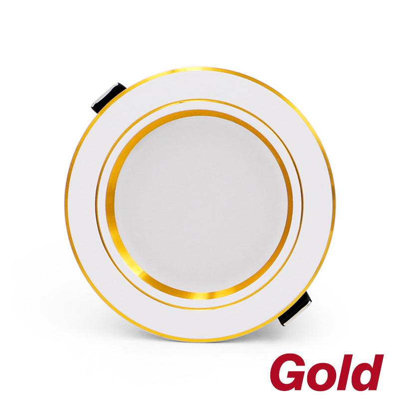 

KARWEN 5 Вт 9 Вт 12 Вт 15 Вт 18 Вт светодиодный потолочный светильник переменного тока 220 В 230 В 240 В потолочный светильник золотой корпус светодиодный прожектор для гостиной 9W&Cold white