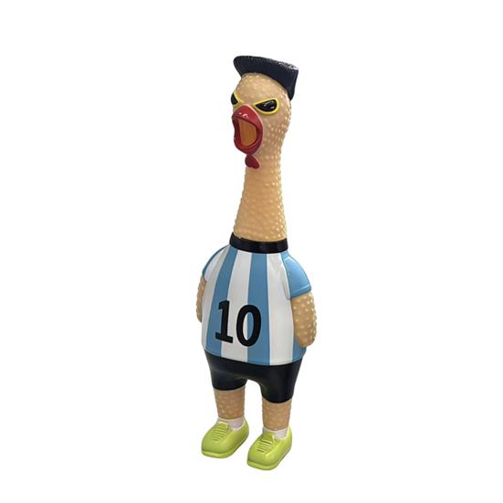 1/2Pcs Football Theme Screaming Chicken Toy Stress Relief M