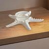 Starfish Candle Holder Resin Candle Holder Ornament Decorative Tabletop Sea Star Statue Creative Beach Candle Holder For Holiday