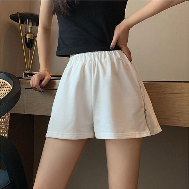

2026 Women s High Waist Casual A-line Sports Shorts - Trendy Korean Style, Loose Fit, Versatile Summer Wear L білий