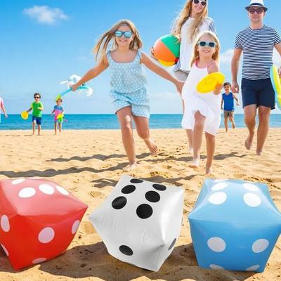 Large Inflatable Dice Blow-Up Cube Balloon Party Favors Indoor Outdoor Multiplayer Game Sports Toys For Kids Adults Party