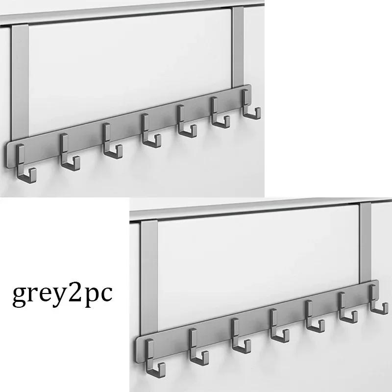Hook Behind The Door Wall Mounted Hanging Clothes Storage Shelf No Punching Required Door Back Hooks Carbon Steel Storage Racks