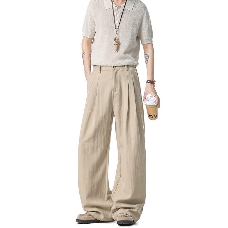 

ICH MODE Women s Tencel Linen Straight Leg Casual Trousers L