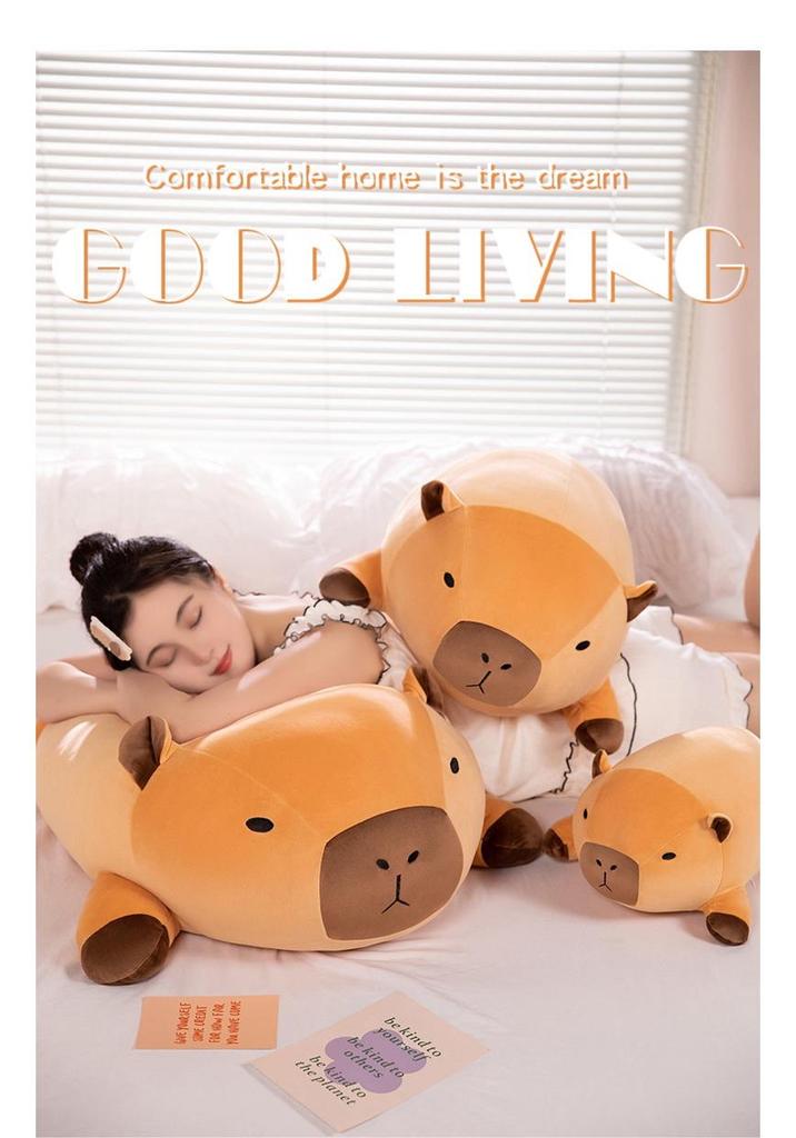 Capybara Hugging Pillow Plush Toy - Cute & Comfy Sleep Doll for Girls