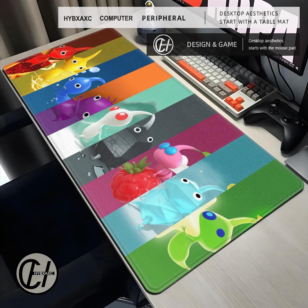 Classic Animation PPikmin Mouse Pad Cute Hd Desk Mat Extended Gaming Keyboard Mat Large 90x40 Pikmins Creative Cartoon Mousepad