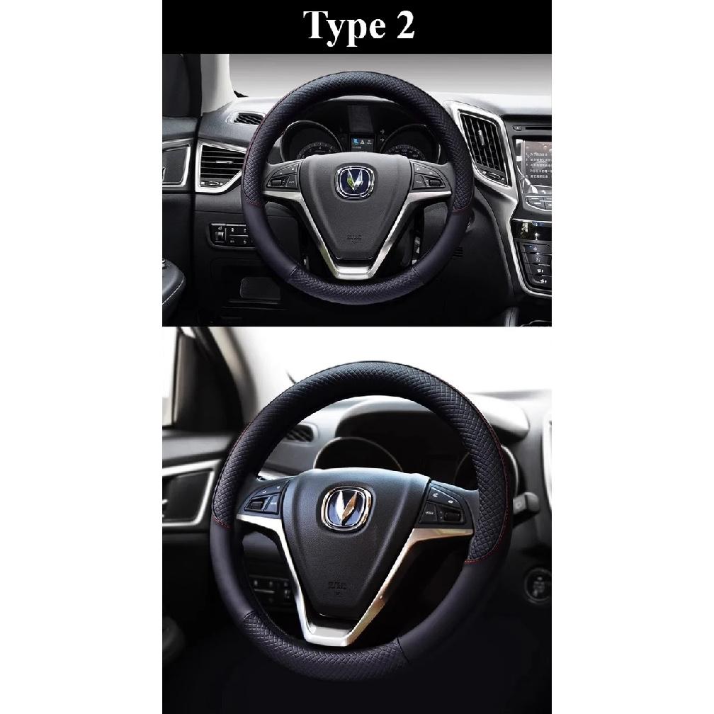 Durable Anti-Slip Car Steering Wheel Cover Microfiber Leather Steering Wheel Cover Universal Fit for Car, Truck, SUV, Van38cm
