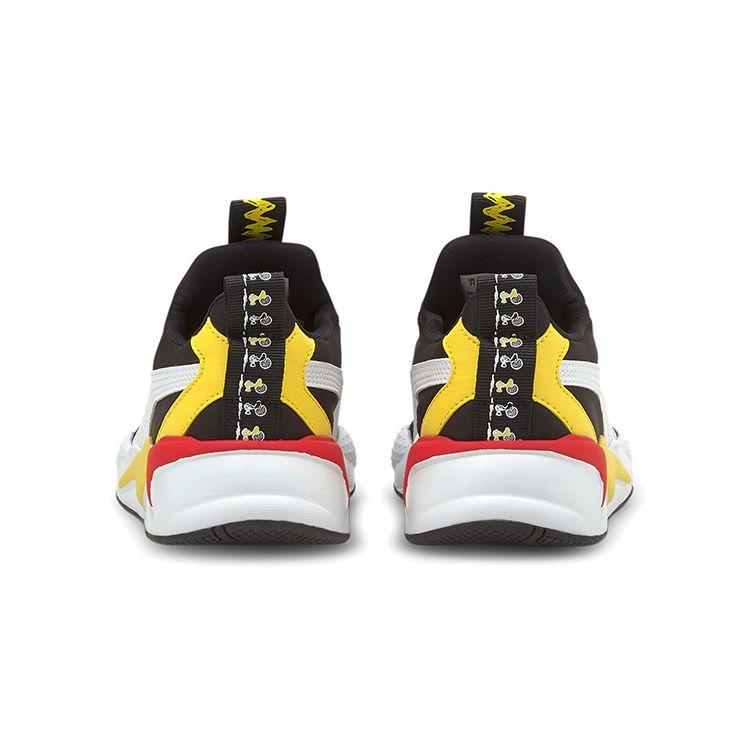 Puma Rs-X Cushioning Durable Low-Top Kids Casual Shoes Kids Sneakers Black Yellow Red 381874-01