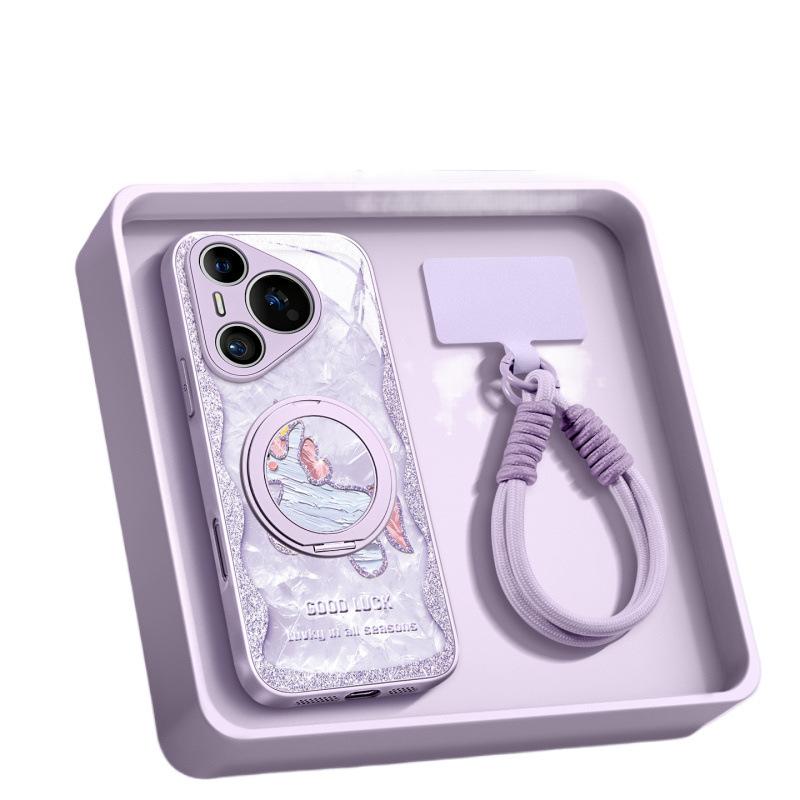 Applicable To Huawei Pura80pro Mobile Phone Case New Pura70pro + Protective Case P50 Lanyard P60 Bracket P40