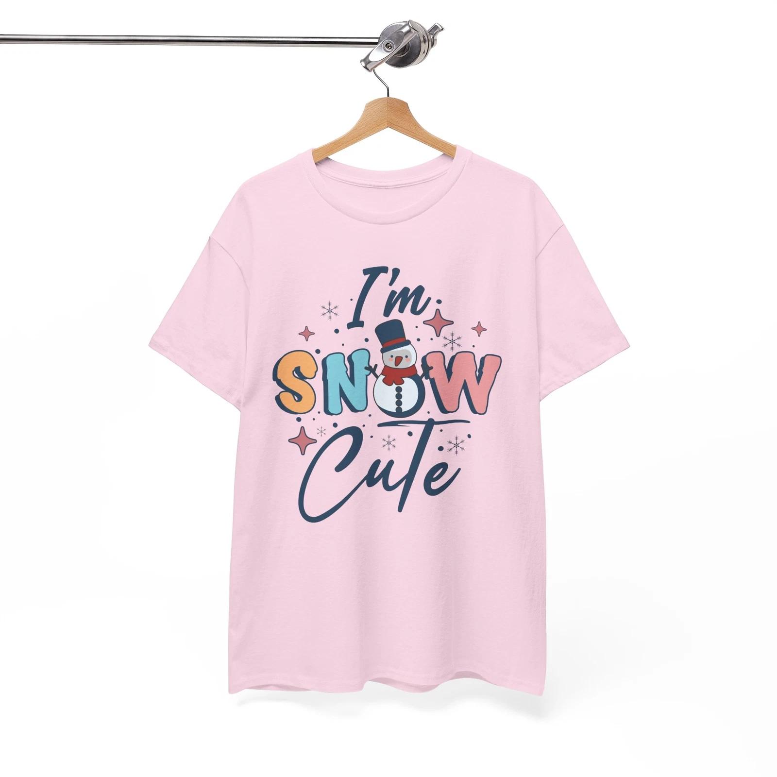 I m Snow Cute Retro Winter Snowman T-Shirt | Trendy Snowy Season Outfit 2XL