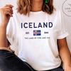 Island Shirt, Isländisches Flaggen T-Shirt, Unisex