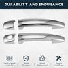 Durable for Peugeot 208 2012-2018 Luxuriou Chrome Exterior Door Handle Cover