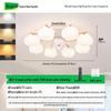 2025 Modern Minimalist Head-Shaking Fan Light for Living Room