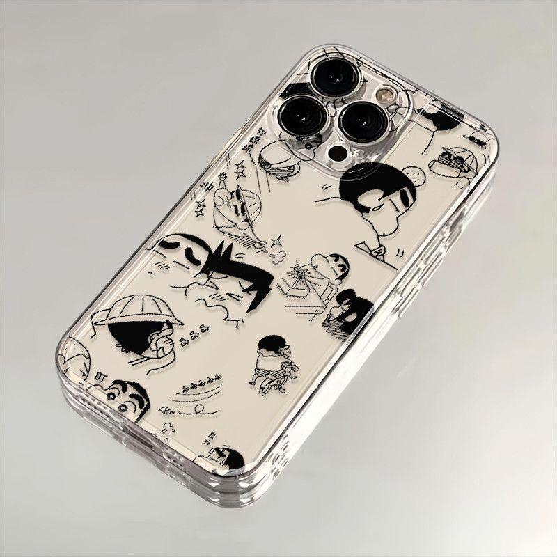 Graffiti illustration Xiaoxin iPhone17Promax mobile phone case cartoon for Apple 16promax space case 15