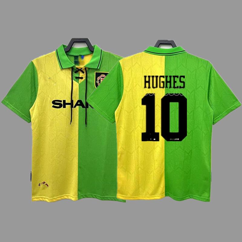 Man L Retro Jersey Football Jersey No. 7 Beckham Cantona C Ronaldo Rooney Giggs Jersey