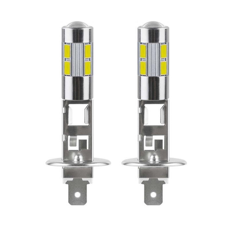 Светодиодная Лампа Противотуманная Фара Автомобильная Фара H1 H3 10SMD 5630 50000H 2W 12V 2 шт 1