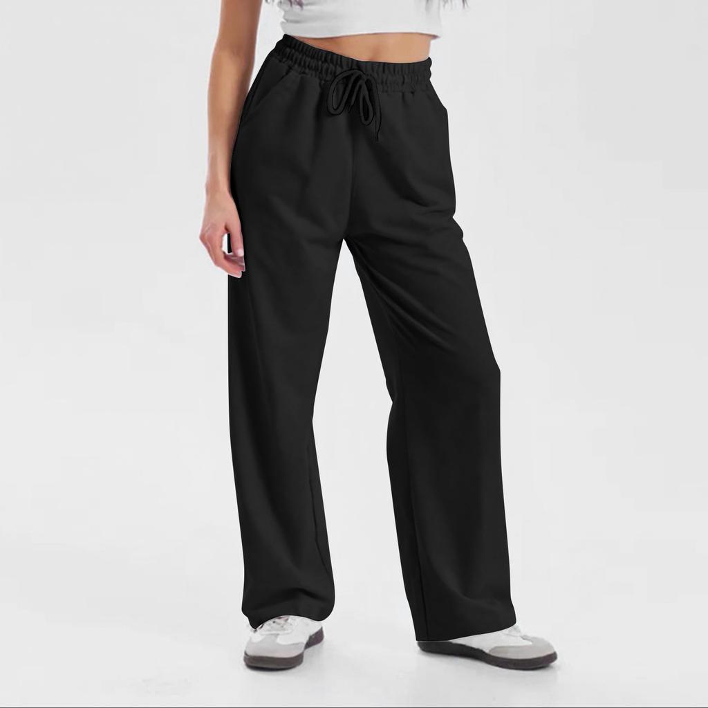 Women's Pants Fashion Casual Pants Color Drawstring Pants