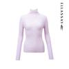 ELLASSAY Women's 99% Wool Mock Neck Knit Sweater