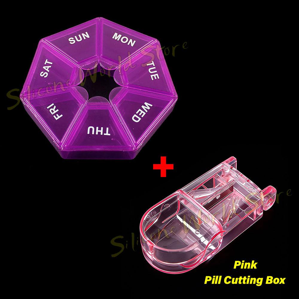 SW Portable Travel 7 Grids Pill Box Weekly 7 Days Pills Case Vitamin Fish Oils Medicine Storage Container Organizer Jewelry Box