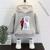 Cristiano Ronaldo CR7 Kids Boys Girls CR7 Printed Hooded Sweatshirt Hip Hop Cartoon Hoodie Autumn Long Sleeve Children Wear