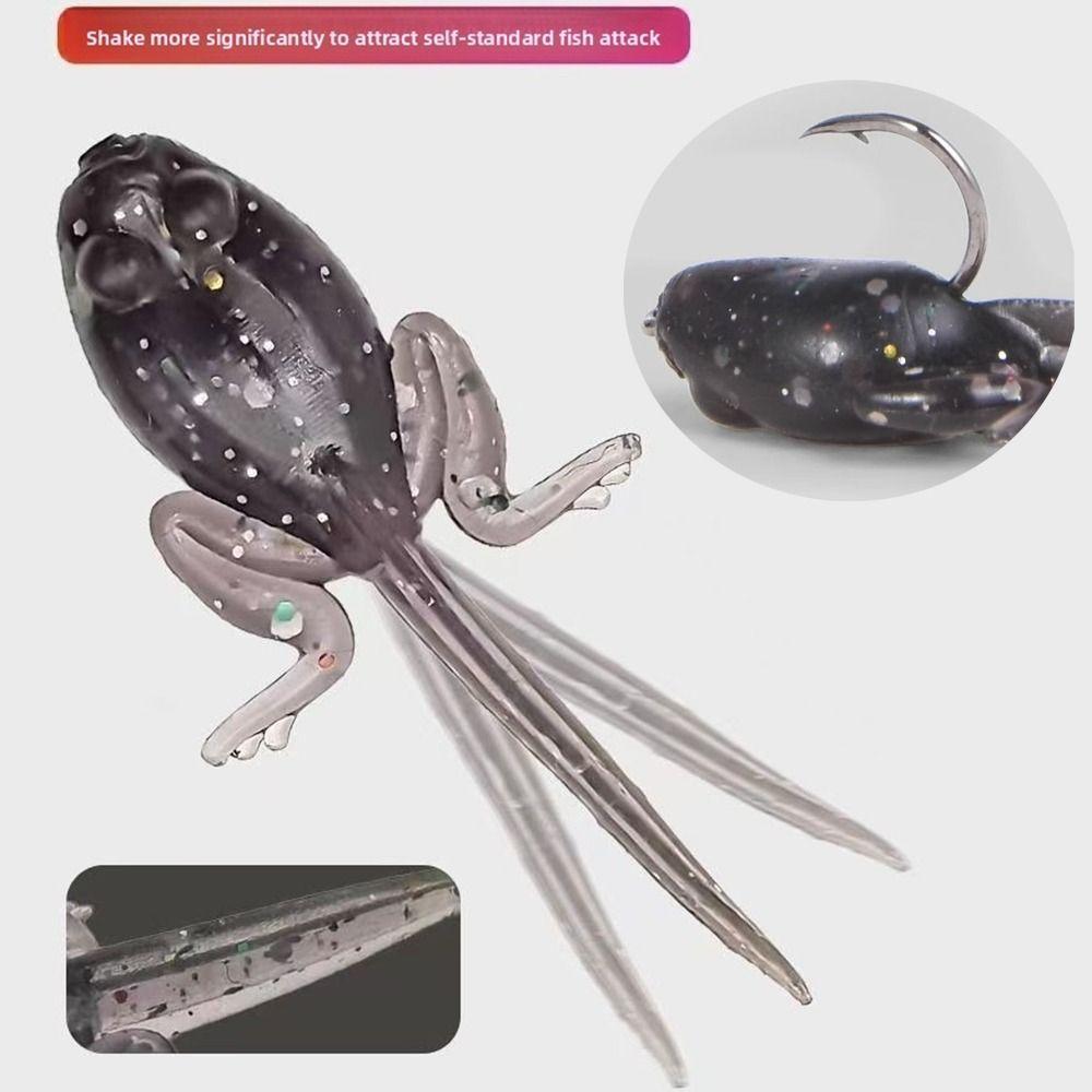 Soft Material Soft Fishing Lures with hook Artificial Worm Shape Bionic Tadpole Bait Lure Fishing
