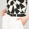 Women's Fashion Leather Round Buckle Belt