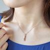 THE KISS Disney Hidden Mickey Diamond Silver Pair Necklace DI-SN514DM-515DM - Pink & Black Twisted Bar Top for Couples, Gift Box