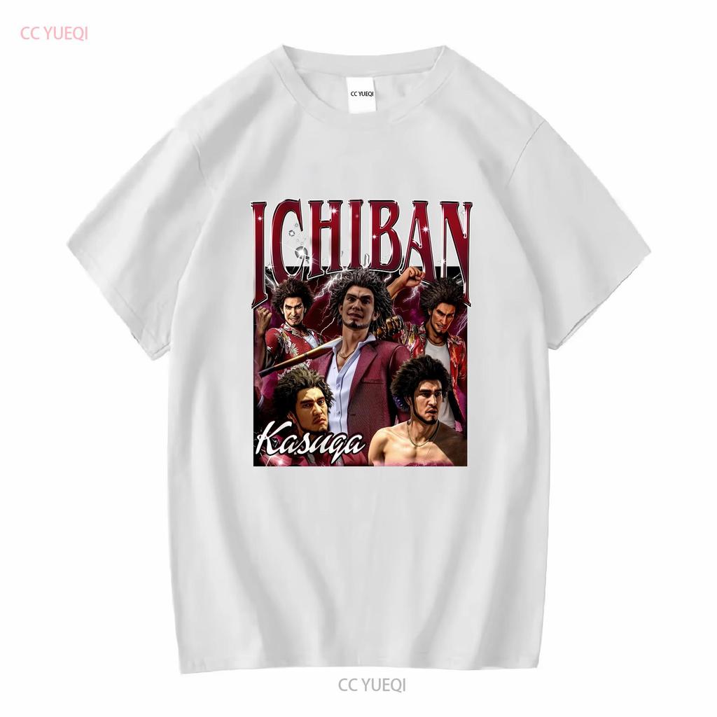 Limited Ichiban Kasuga Vintage T Shirt For Women and Man SweaT 90s Bootleg Long or Short Sleeves Vintage Washed Homme Stretched